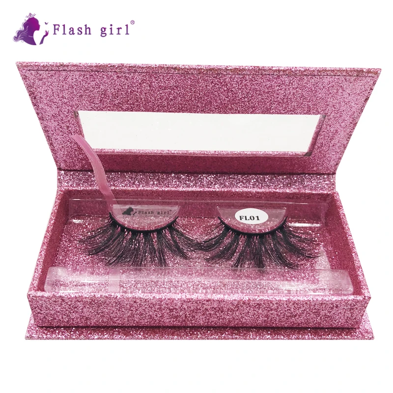 

FL01 The most popular 100% Handmade25MM Mink eyelashes makeup mink lashes Soft natural thick false eyelashes With beautiful box