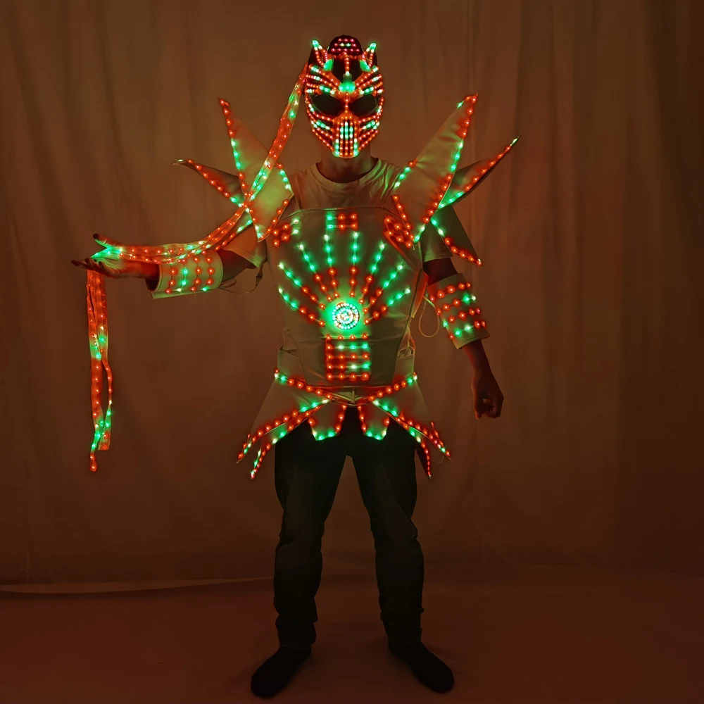 Полноцветный пиксельный фотокостюм для костюма светодиодная подсветка