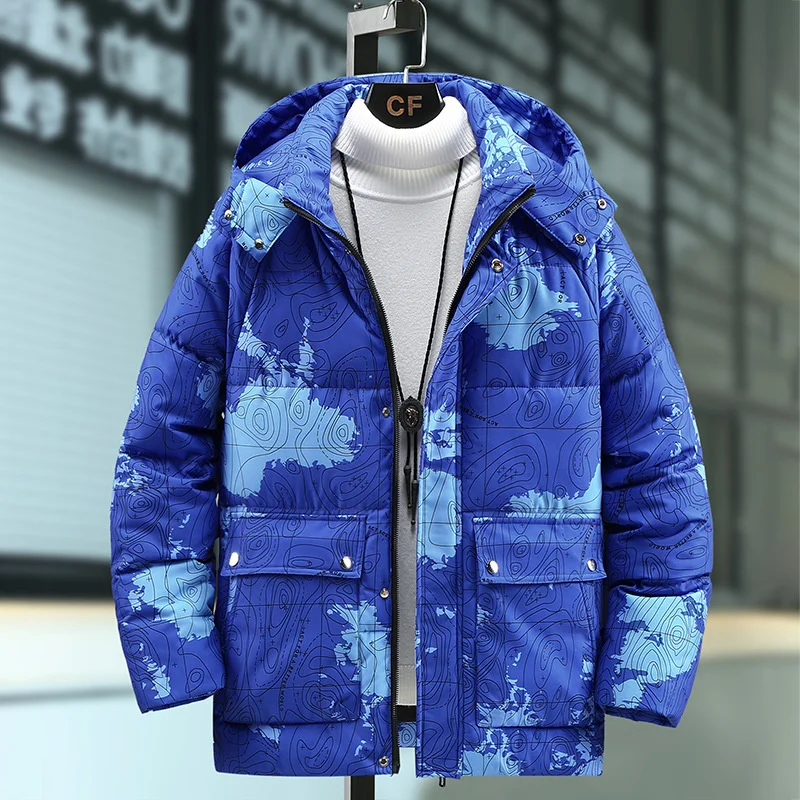 

Padded 2023 Winter New Men Cotton Jacket Coat Plus Size 8XL Outerwear Warm Quilted Parka camouflage Loose couples Puffer Jacket