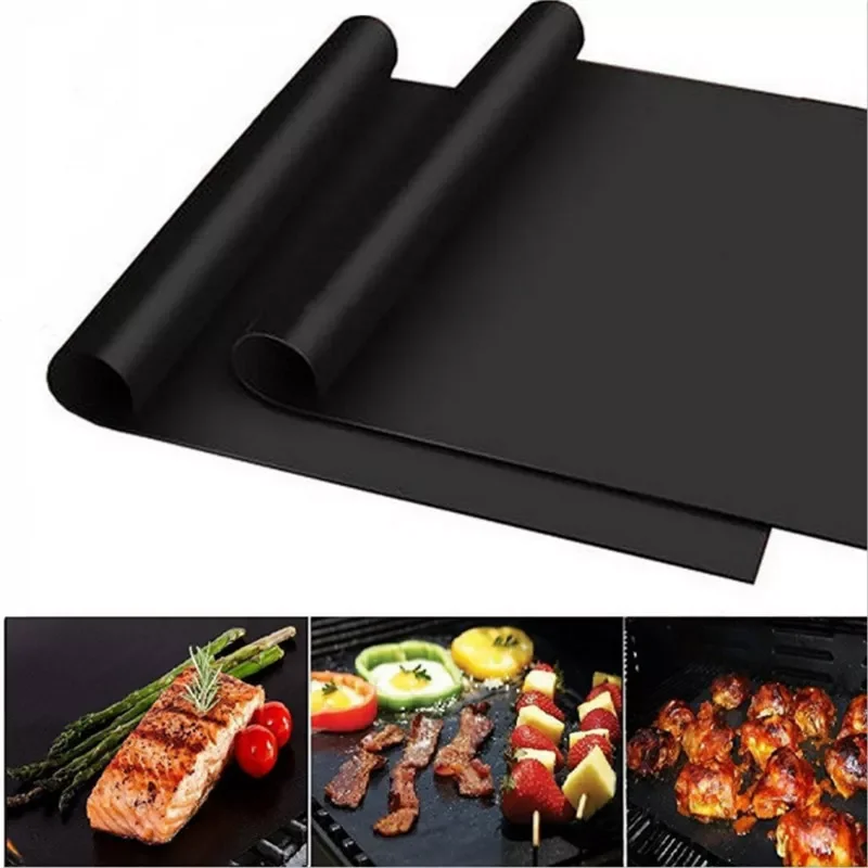 Kitchen Accessories 1PC 40 * 30Cm Non-stick BBQ Grill Mat Tools Baking Mat BBQ Grilling Sheet Heat Resistance Kitchen Gadgets