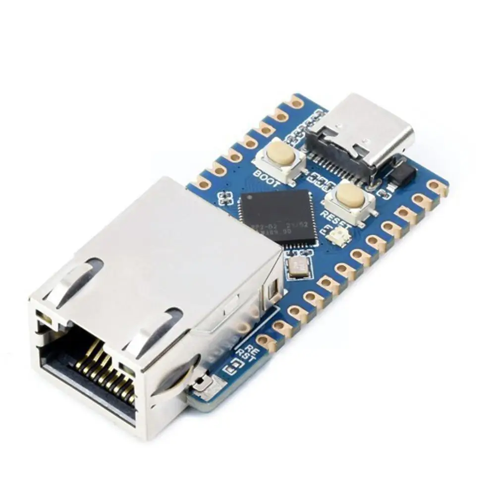 Waveshare RP2040-ETH Mini Development Board, RP2040 Port Module, Processor Official Ethernet Core Dual RP2040 on Based N8P4