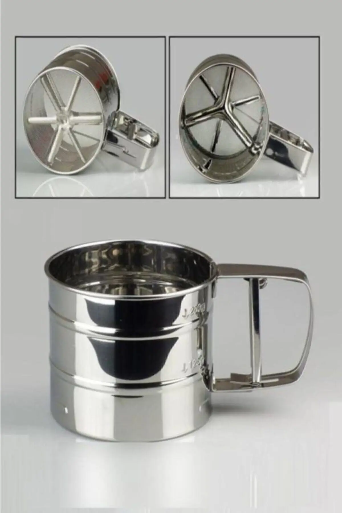 

Stainless Metal Flour And Sugar Sieve Sieve, Practical, Easy, Cake, Bread, Pie, Cake, quality Kitchen Utensil