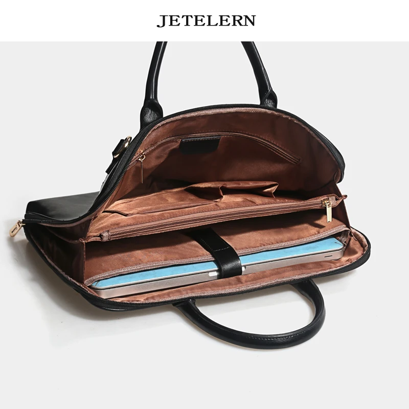 Женский портфель из натуральной кожи сумка для ноутбука 14 дюймов модный