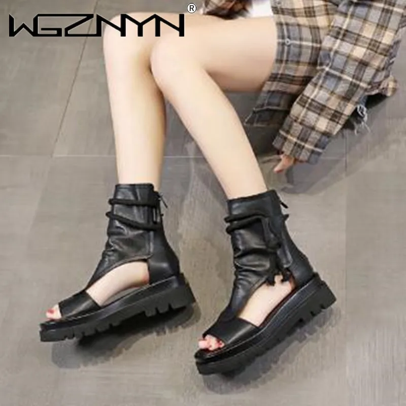 

Luxury Rome Women's Boots Retro Slippers Ladies Party Office Shoes Beach Sandals Slides Open Toe Shoes Flat Shoes Wedge Sandals