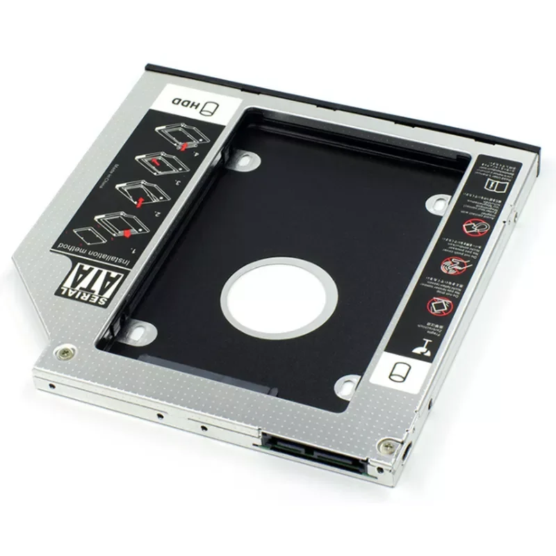 

2nd HDD Caddy 12.7mm SATA 3.0 for 2.5'' 2T SSD Case Hard Disk Enclosure for ThinkPad T420 T430 T520 T530 ODD CD DVD