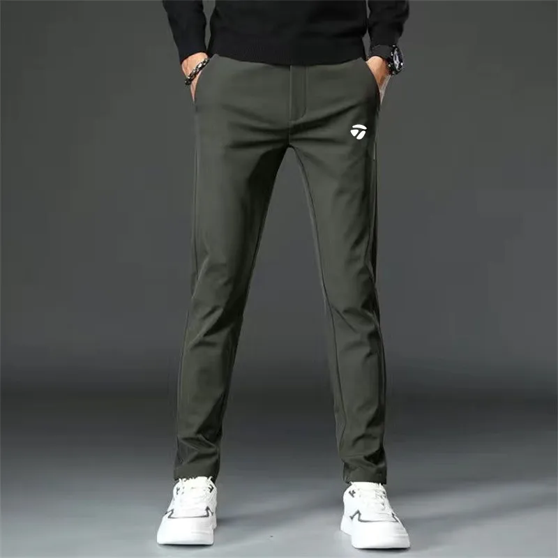 

High Quality Winter Men's Golf Pants Elasticity Quick Dry Thicken Men Golf Trousers Sweatpants Golf Wear Man Pants Free Delivery