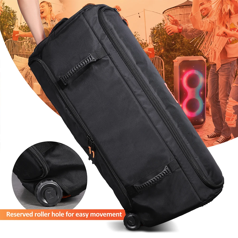 

Waterproof Protection Speaker Storage Oxford Cloth Foldable Speaker Bag with Handle Speaker Protective Case for JBL PARTYBOX 710