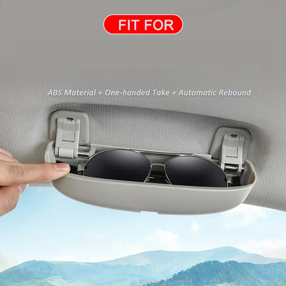 

Car Glasses Case Holder Sunglass Sun Glass Box for Audi A4L A6L Q5L A3 A7 Q2L Q3 Q5 Accessories
