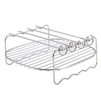 baking tray skewers air fryer stainless steel holder bbq rack double deck home replacement barbecue bbq tools rotisserie