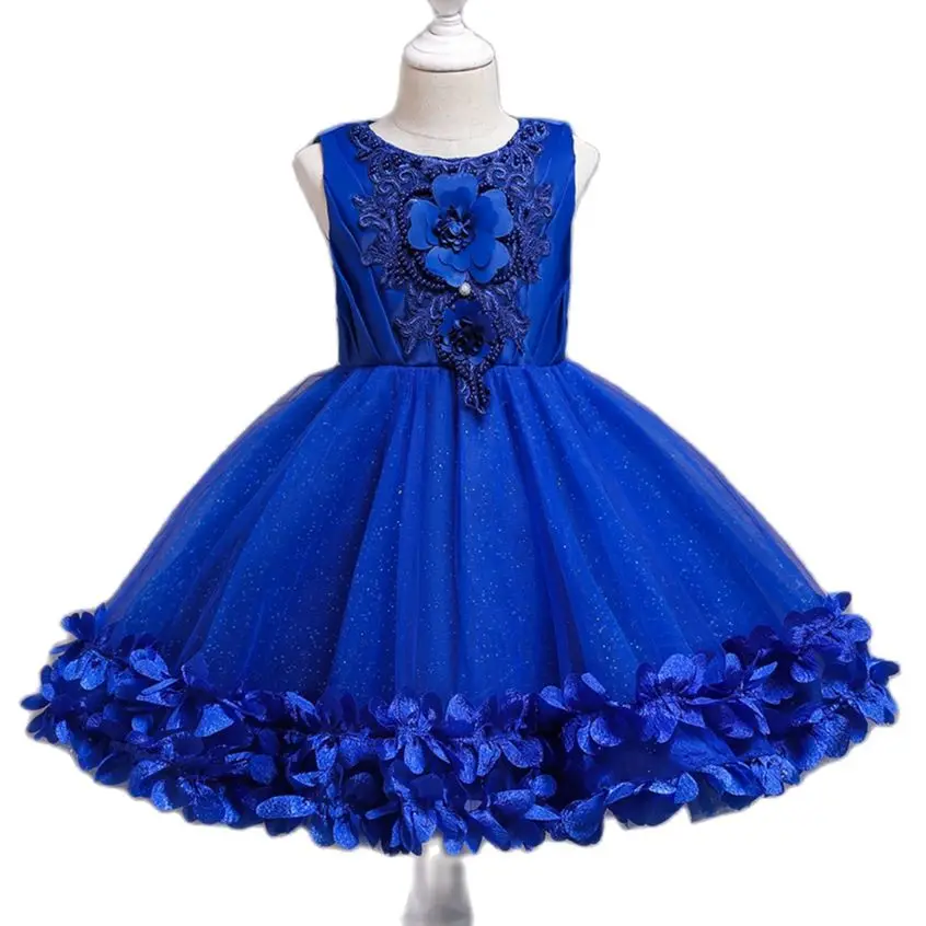 

Baby Girls Flower Kids Dress for Girls Petal Tutu Party Princess Dress Girl 2 4 6 7 8 10 Yrs Birthday Party Evening Prom Dress