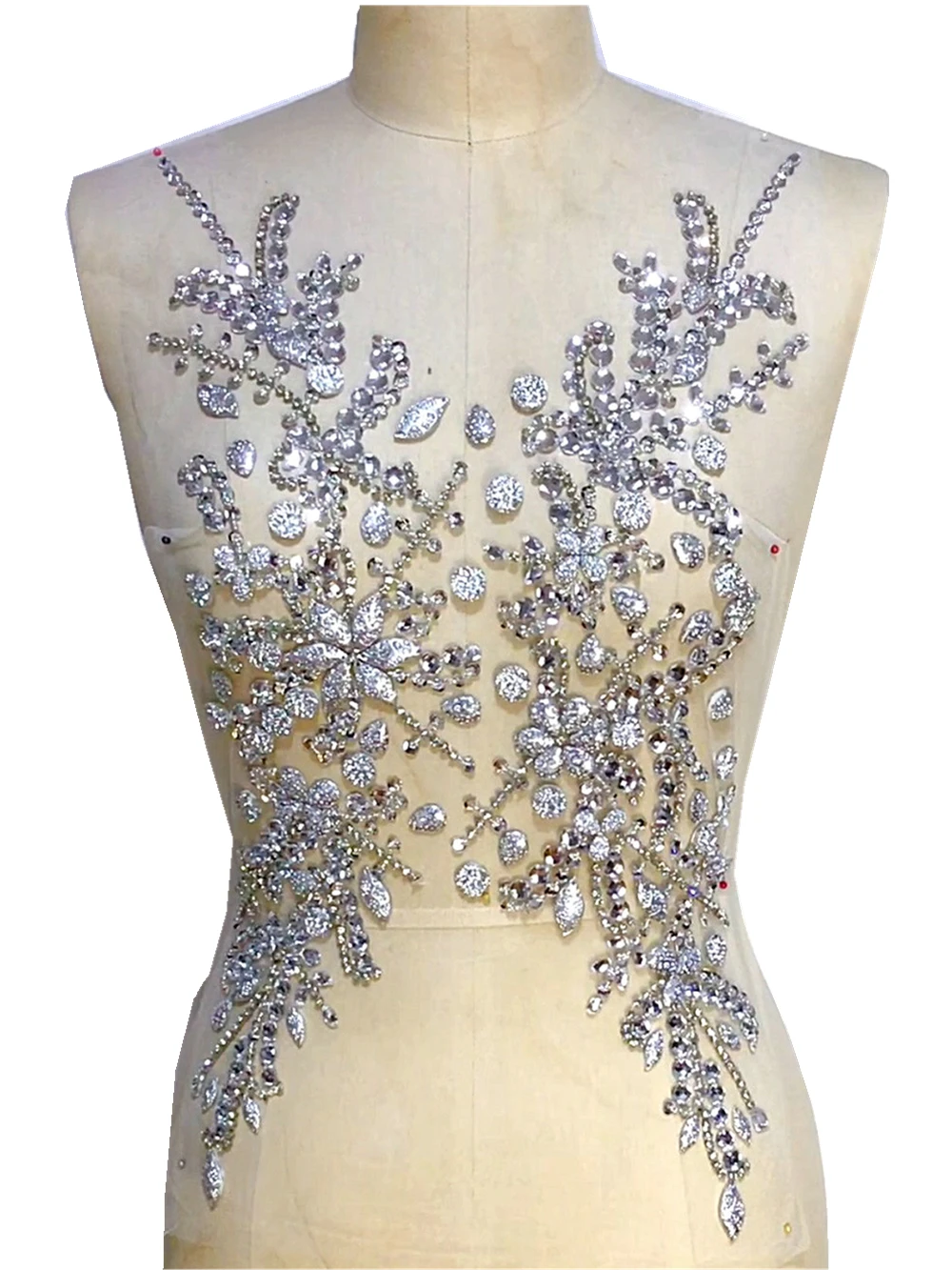 Серебряные бусины ручной работы 30x55 см блестки разразразы искусственная