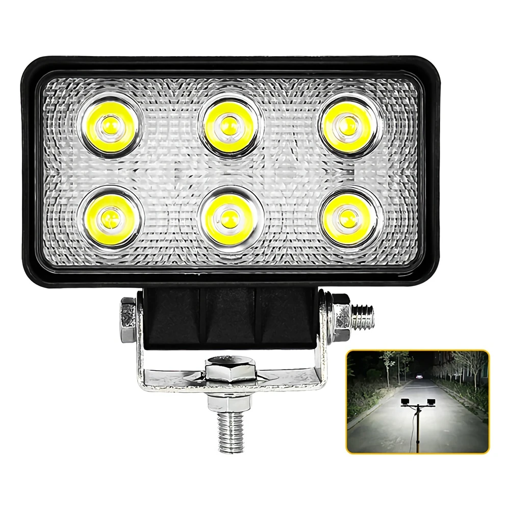 

1Pc 12V - 60V Waterproof Spotlights For Car 4WD ATV SUV UTV Trucks 4x4 Offroad Lights Lighting Motorcycle Headlights 18W