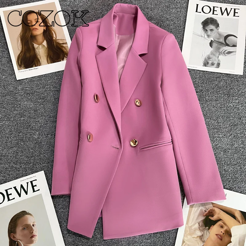 

Новинка весна-осень женская куртка COZOK шикарный элегантный повседневный спортивный женский костюм Корейская Мода роскошная куртка для женщин блейзеры