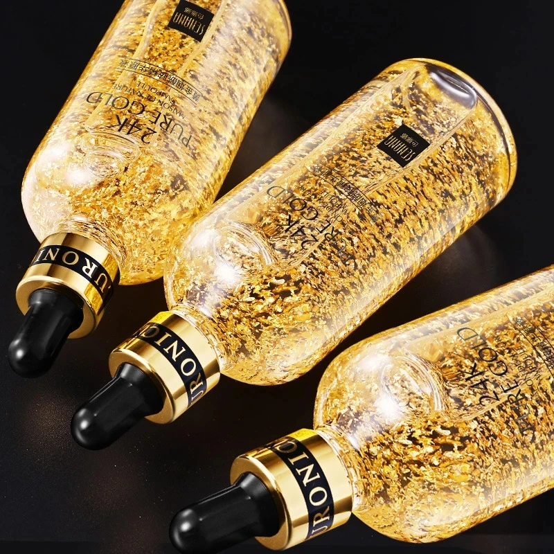 

24K Gold Hyaluronic Acid Nicotinamide Face Serum Replenishment Moisturize Shrink Pore Brighten Skin Care Firming Facial Essence