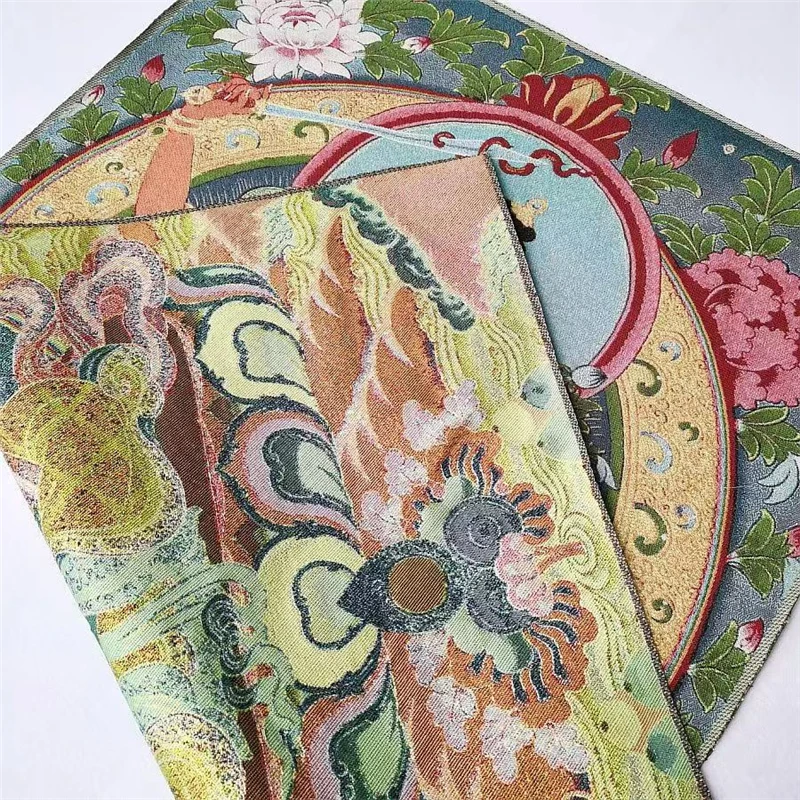 Картина с вышивкой Тханка картина ткани Манджусри Бодхисаттвы для украшения