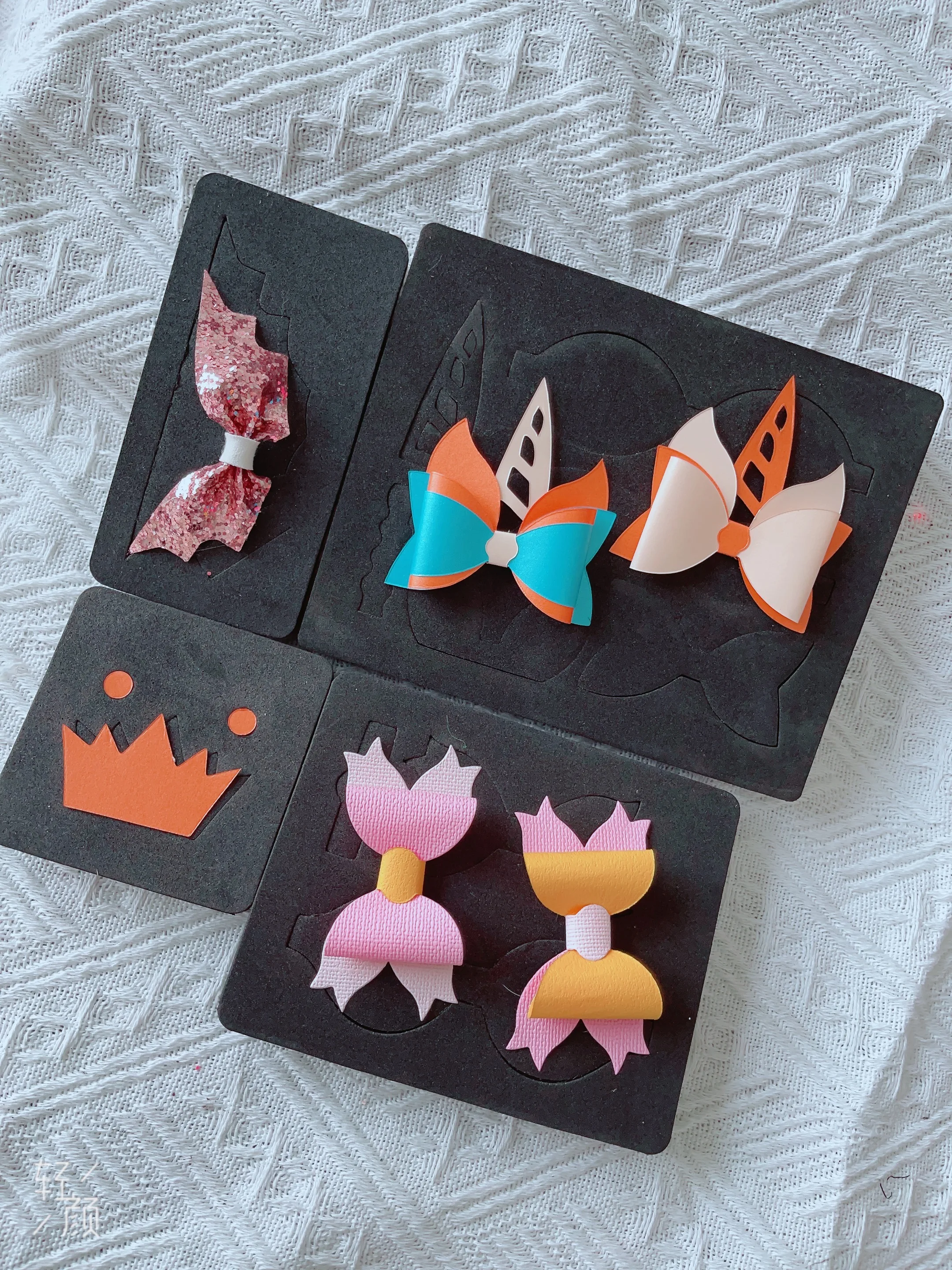 

Combination bow, BB hairpin die cutting wood model, scrapbook steel wood model