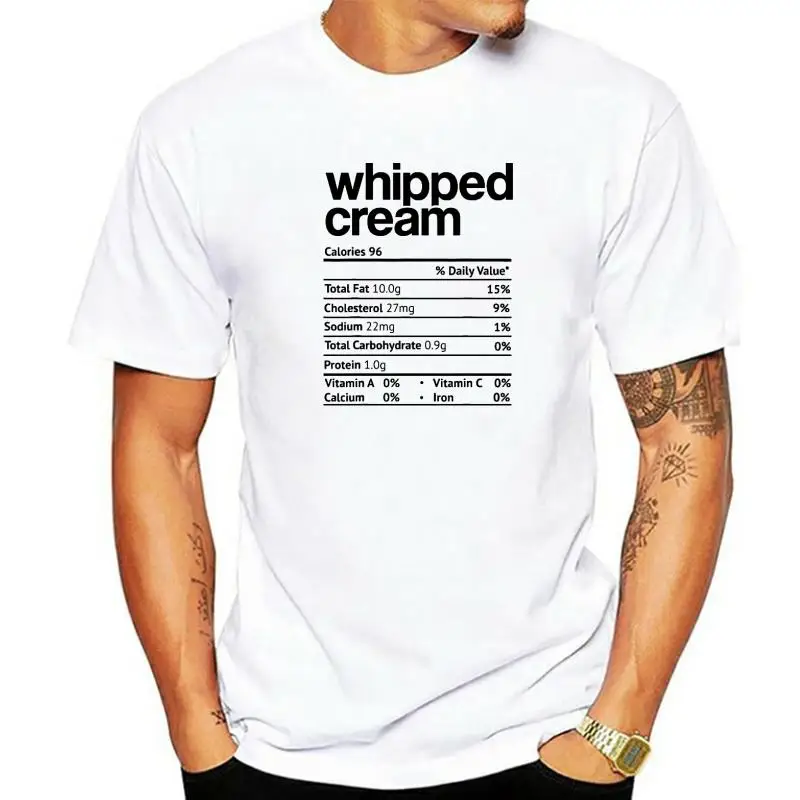 

Хлопковая мужская футболка с принтом взбитых кремов