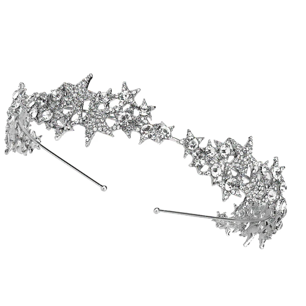 

Повязка на голову, аксессуары для волос, красивый декор для невесты, красивый шикарный женский головной убор, сплав, кристалл, звезда, Винтаж