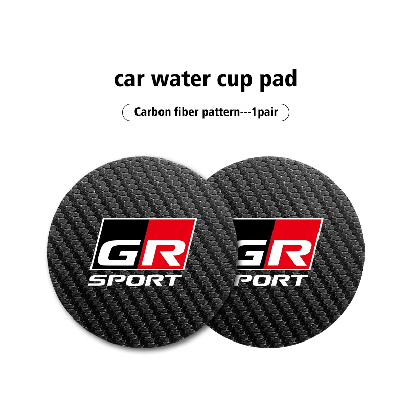 

2 шт. автомобильные подставки, держатель для стакана с водой, нескользящий коврик, аксессуары для Toyota GR Sport Gazoo Racing Yaris 86 Corolla Hilux Supra