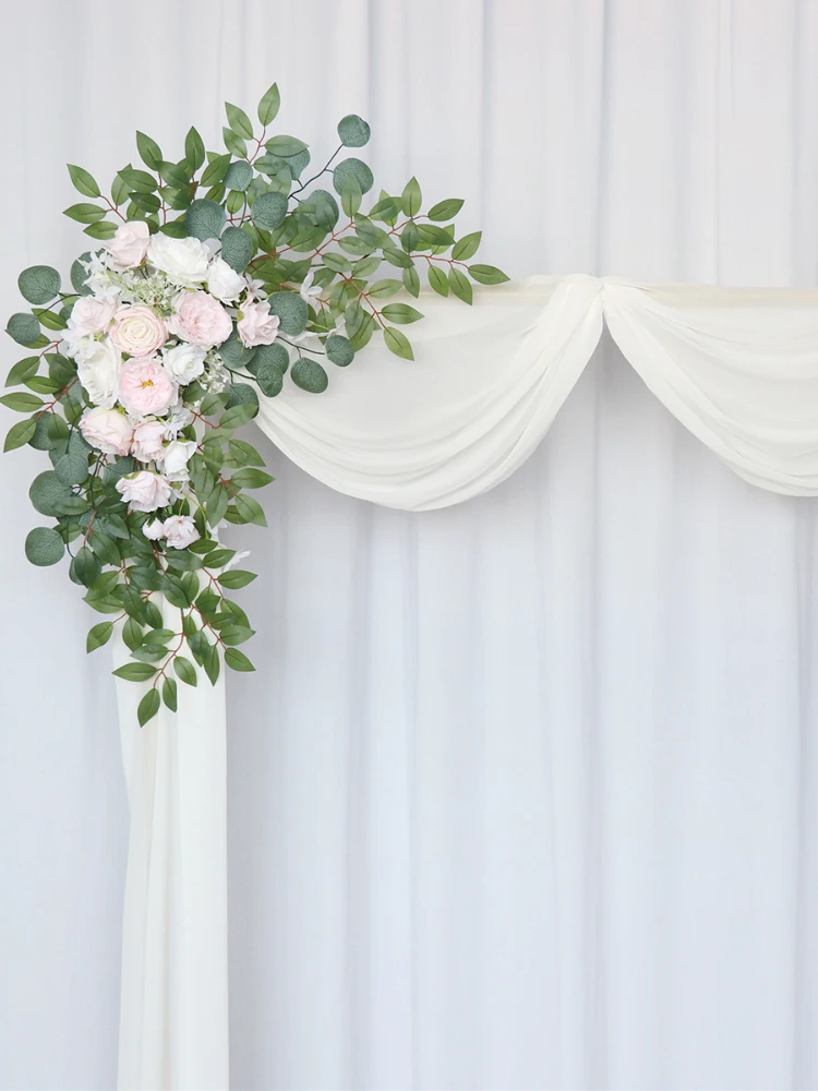 

Romance Wedding Arch Simulation Flower Decorations Wedding Party Welcome Stage Background Arch Flower Ornament Supplies