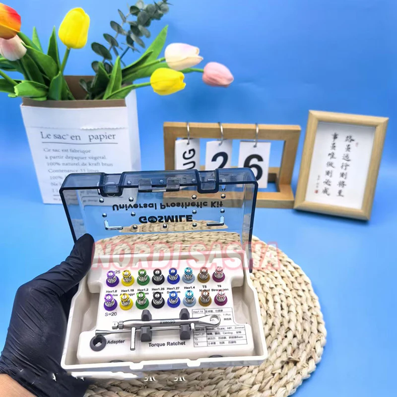 17 шт./компл. брендовые стоматологические отвертки Gsmile динамометрическая