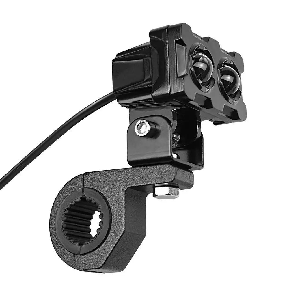 

9-14 Pcs Aluminum Alloy 12-85v Motorcycle Led Headlight Square Double Lamp Bead High-brightness For Cars Atv Off-road Vehicles