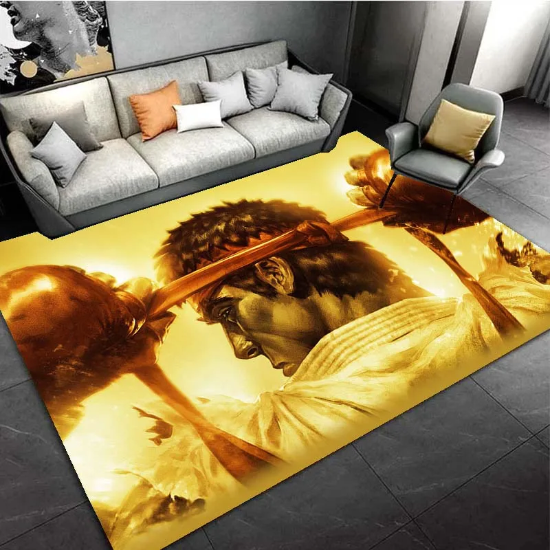 Уличный истребитель ретро Классические коврики для игровой зоны гостиной