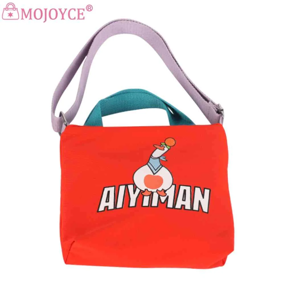 

Canvas Crossbody Hand Bag Cartoon Cute Women Handbags Animal Prints Zipper Multipurpose for Ladies Girls School Office Purse