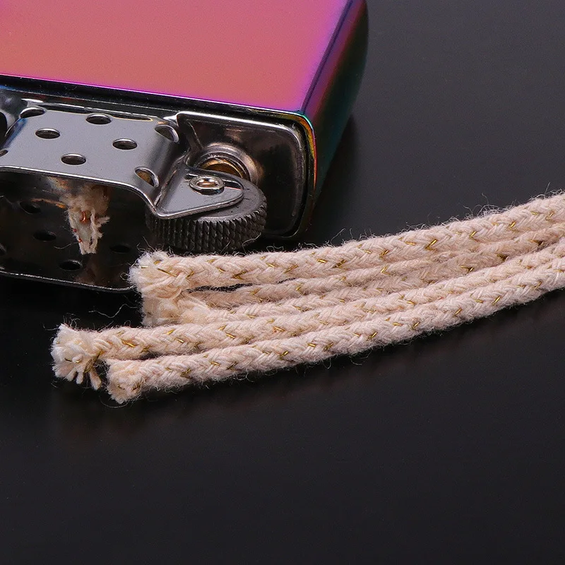 

100pcs Copper Wire Cotton Core Wicks For Kerosene Oil Petrol Lighter Universal Replacement Accessories Lighter Accessories