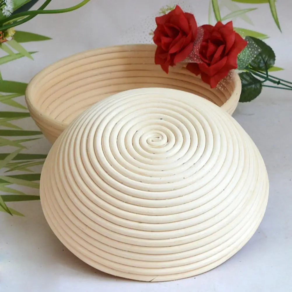 

Hot Round Shaped Dough Proofing Basket Rattan Banneton Brotform Bread Fermentation Baskets Bowl Baking Kitchen Tools