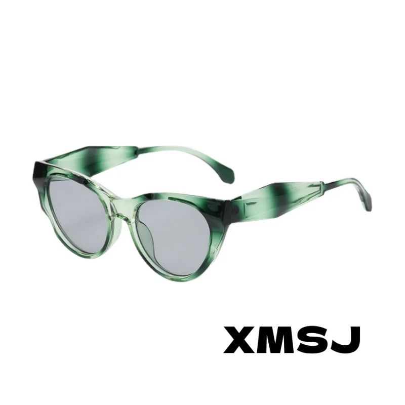 

New Stylish Cat Eye Y2k Sunglasses Women Man Fashion Small Zebra Shades Men Pink Green Sun Glasses Occhiali Da Sole Donna