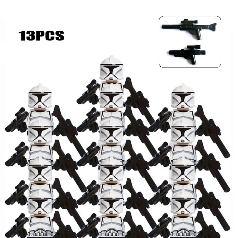 

13pcs/lot Solier Trooper SW442 SW578 Sw201 Sw1094 Wars 41st Elite Corps Kashyyyk Troopers Mini Action Figures Block Kids Toys