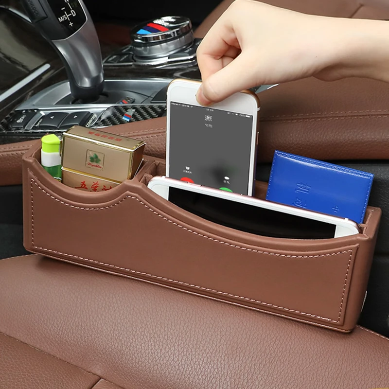 

PU Leather Car Seat Gap Organizer High Quality Seat Crevice Storage Box for BMW X1 X3 X5 X6 f10 f11 f20 f30 e30 e36 e60 e70 e90