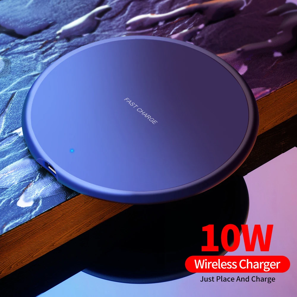 

EONLINE Qi Wireless Charger 10W/7.5W/5W QC3.0 Fast Phone Charger for iPhone 11 X XR XS Max Samsung Xiaomi Wireless USB Charger
