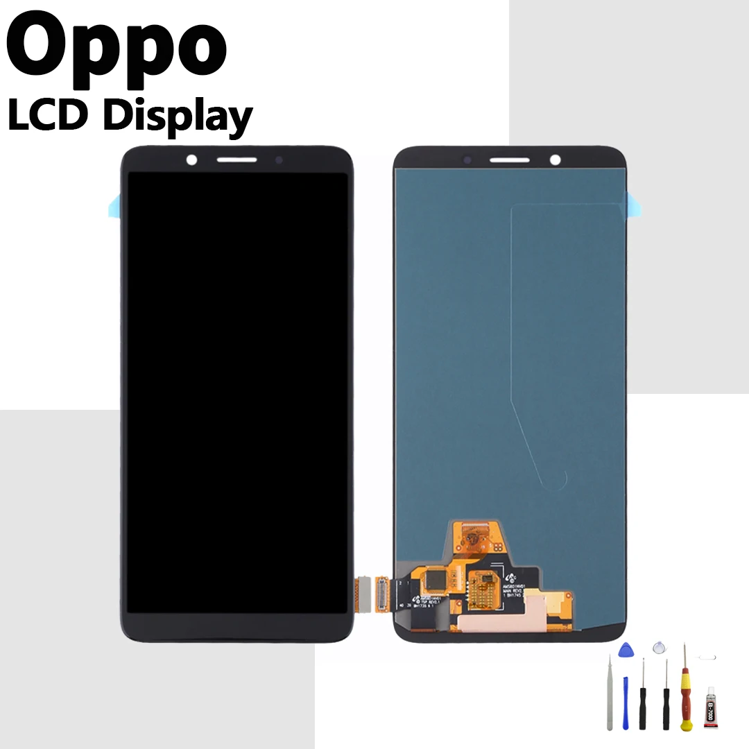 Купи Оригинальный ЖК-дисплей для oppo R11S, дисплей для OPPO R11S, ЖК-экран с рамкой за 3,239 рублей в магазине AliExpress