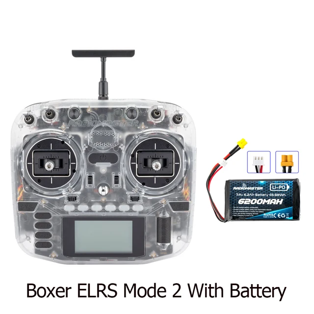 Radiomaster Boxer ELRS Transparent + 6200mAh battery