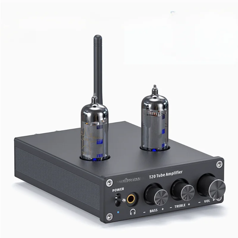 

Bluetooth Vacuum Tube Amplifier AptX HD Stereo Power Amp 50W TPA3116D2 Portable Headphone Amplifier For Home Speakers