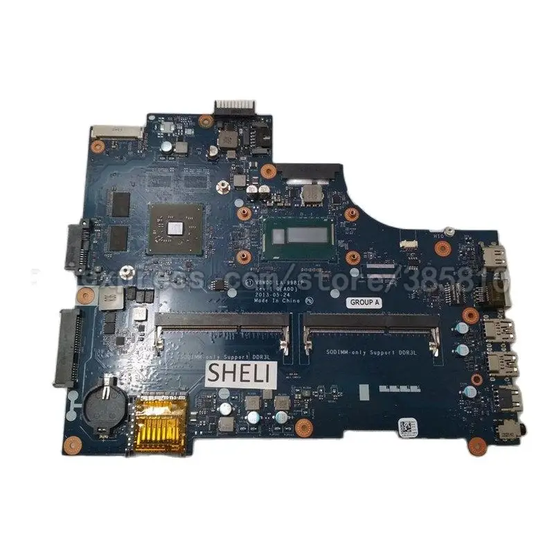 Материнская плата FULCOL для DELL 15R 3537, модель 5537 детской, системная плата для компьютера с лампочкой HJXCY, материнская плата HJXCY