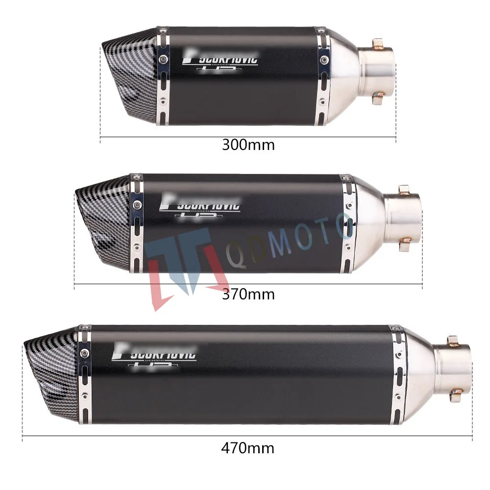 

51mm general accessories motorcycle exhaust pipe Carbon fiber GP project exhaust pipe carbon pipe exhaust