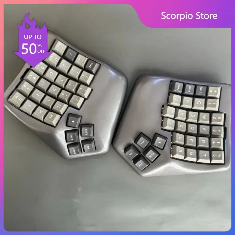 Механическая клавиатура с разделенной кривой сделай сам изготовленная на заказ