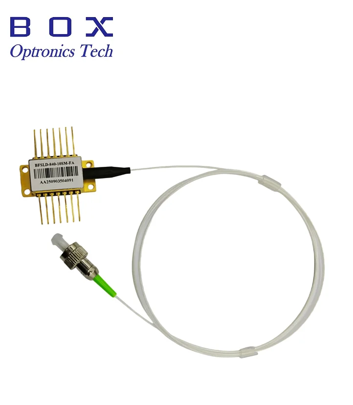 Фото Новый лазерный диод Box Optronics 1550 нм SLED, 14-контактный, в корпусе Butterfly, 10 мВт, для одномодового оптоволокна, FC APC, Telcordia GR468, 2В, гарантия 3 месяца №5