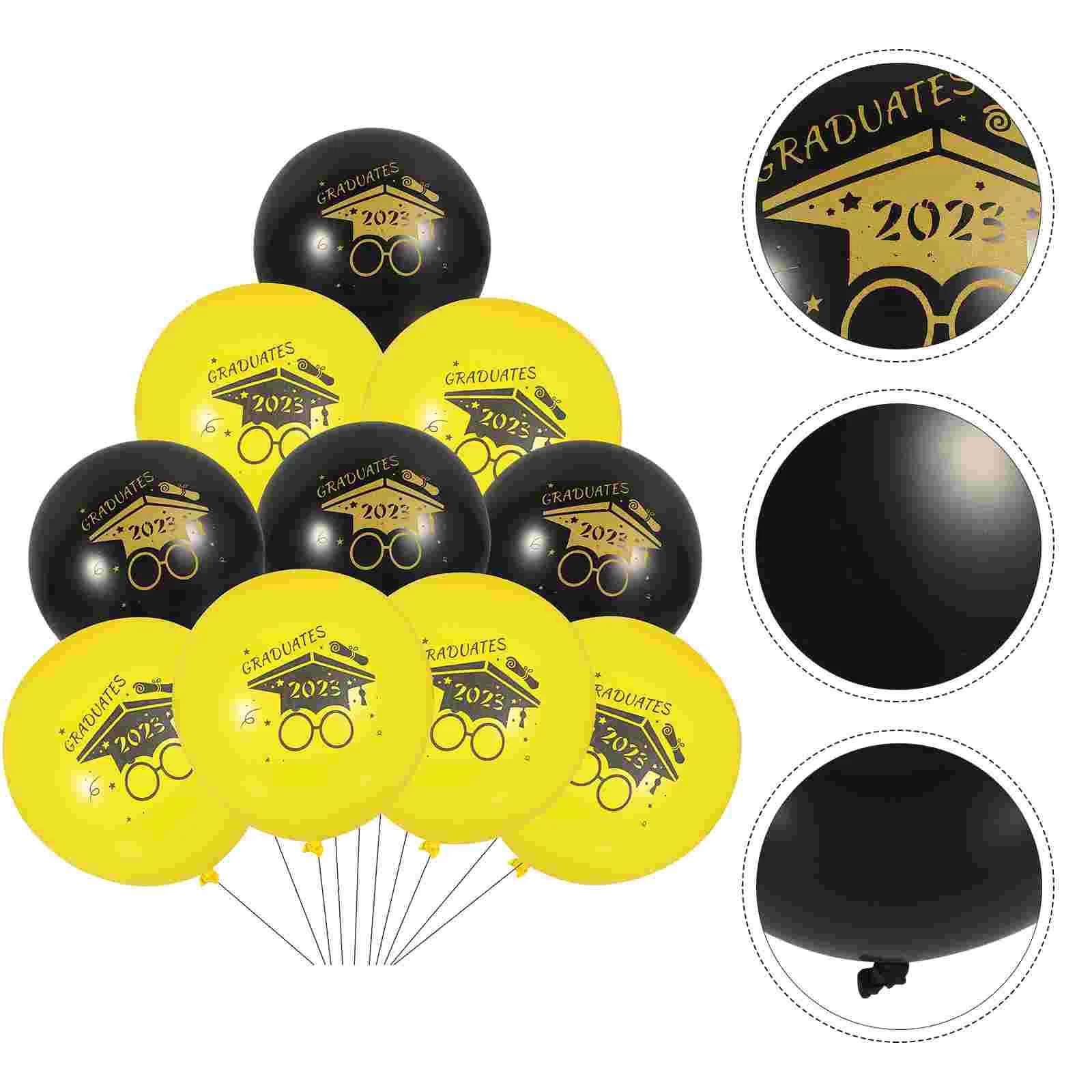 

Balloon Balloons Graduation Party Decoration Latex Background Grad Celebration Number Star Aluminum Metallic Supplies Class