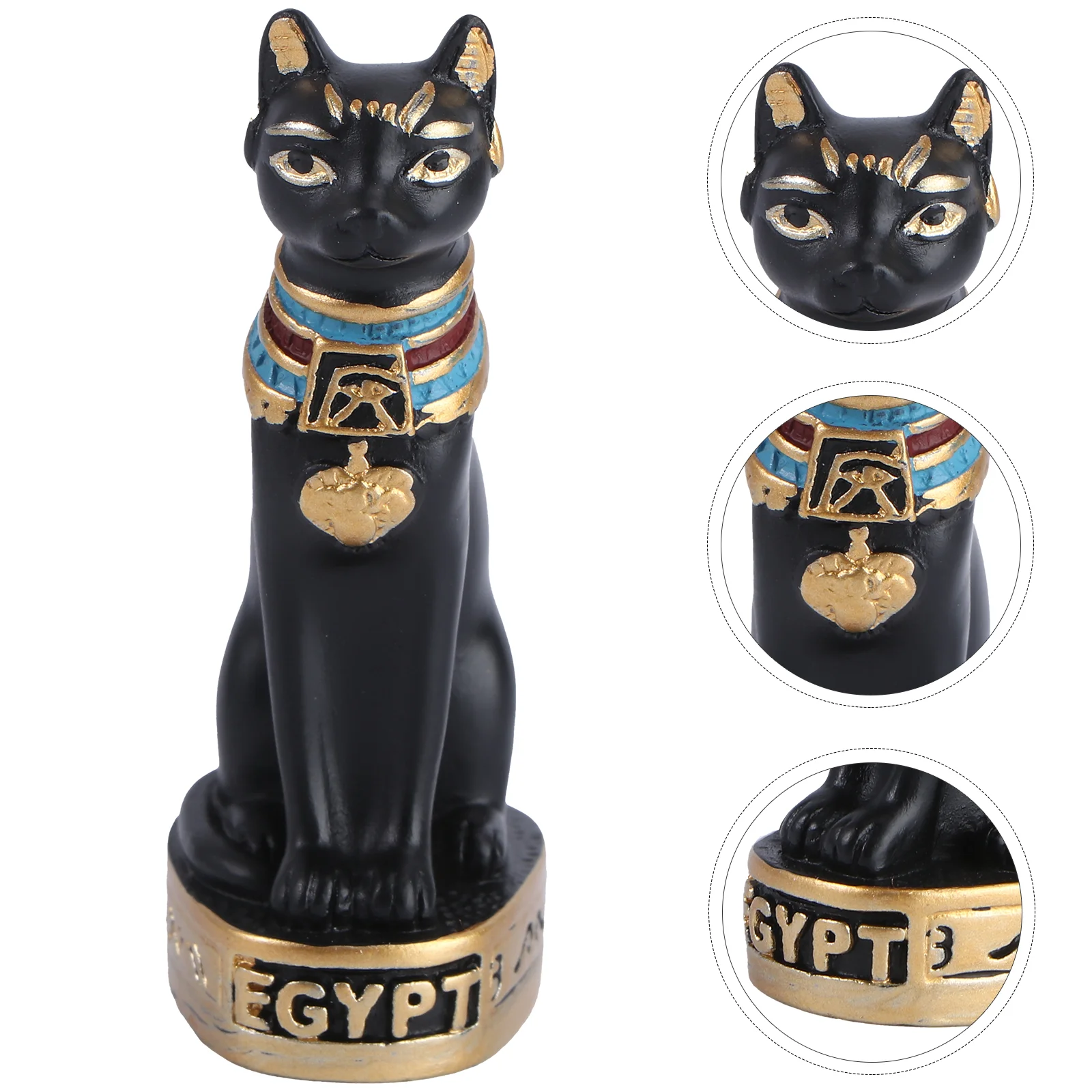 

Cat Egyptian Bastet Ancient God Goddess Ornament Sculpture Statue Greek Egypt Gods Decoration Fortune Resin Delicate Porch