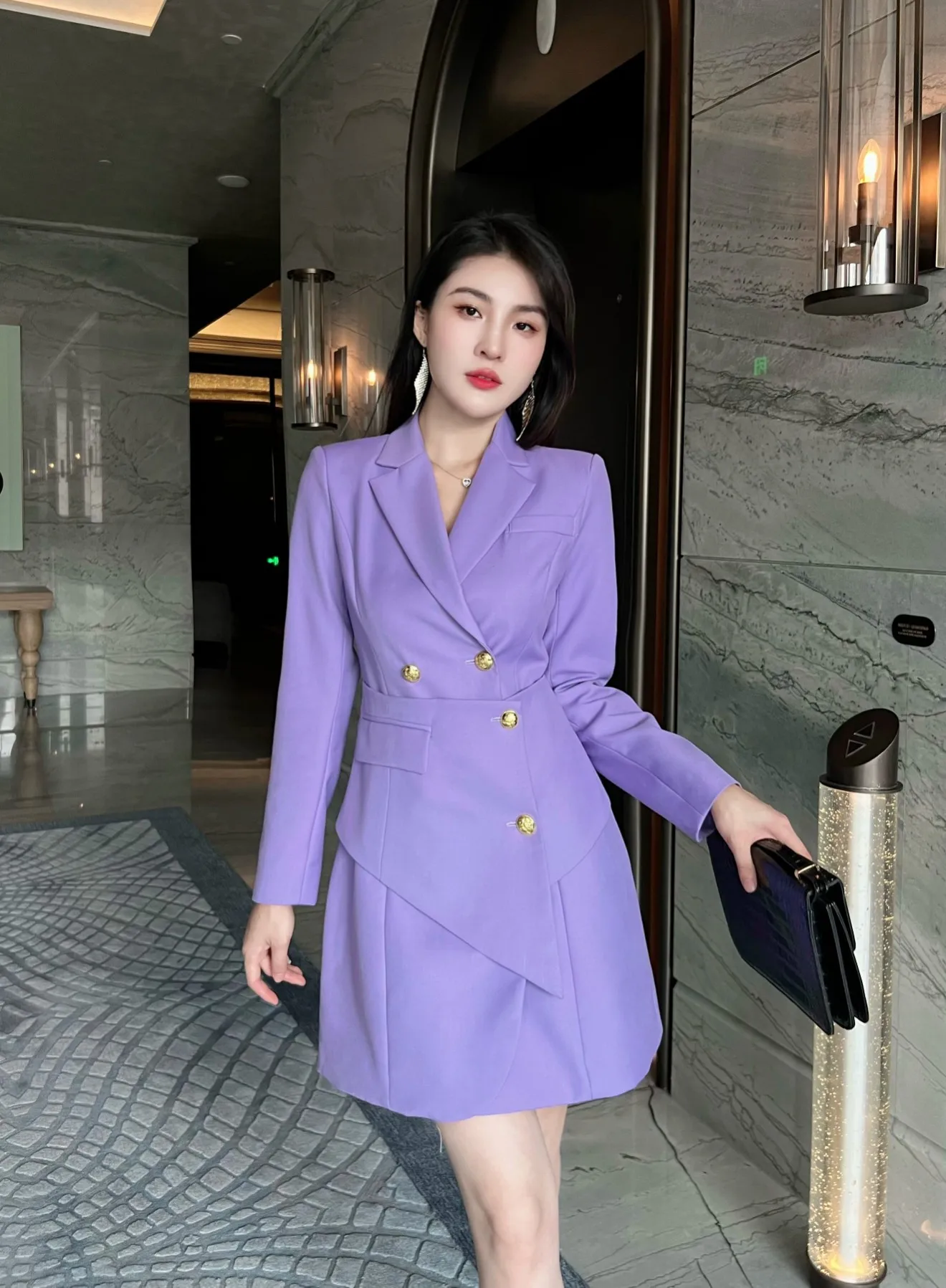 

2023 Spring/Summer Fashion New Women's Clothing Suit Irregular Windbreaker Skirt 0822