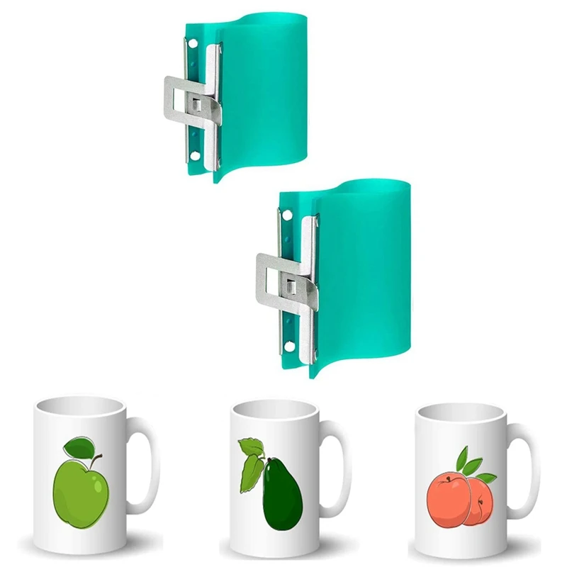 2Pcs 15OZ and 11OZ 3D Sublimation Silicone Mug Wrap Cup Clamp for Mugs Printing |