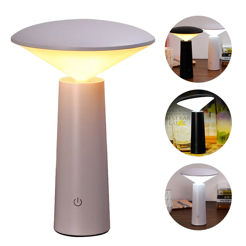 

Rechageable LED Table Lamp Portable Wireless Dest Lamps Hotel Bar Restaurant Bedside Living Room Bedroom Decoration Desk Light