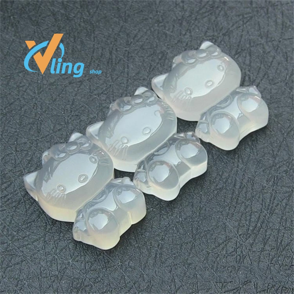 

Natural White Jade Pulp Machine Cat Pendant Ice Versatile Simple Exquisit WholesaleJewelry Fashion Gift Charm Retro Amulet