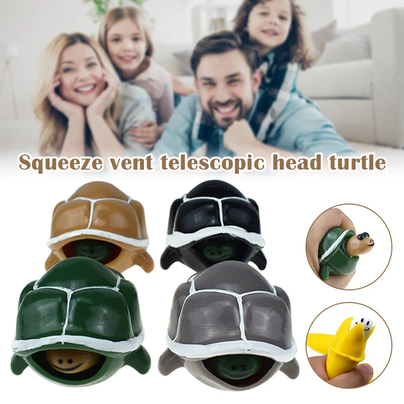 

Squeezes Vent Telescopic Head Turtle Model Retractable Turtle Pranks The Small Turtle For Kids Adults To Stress Relief