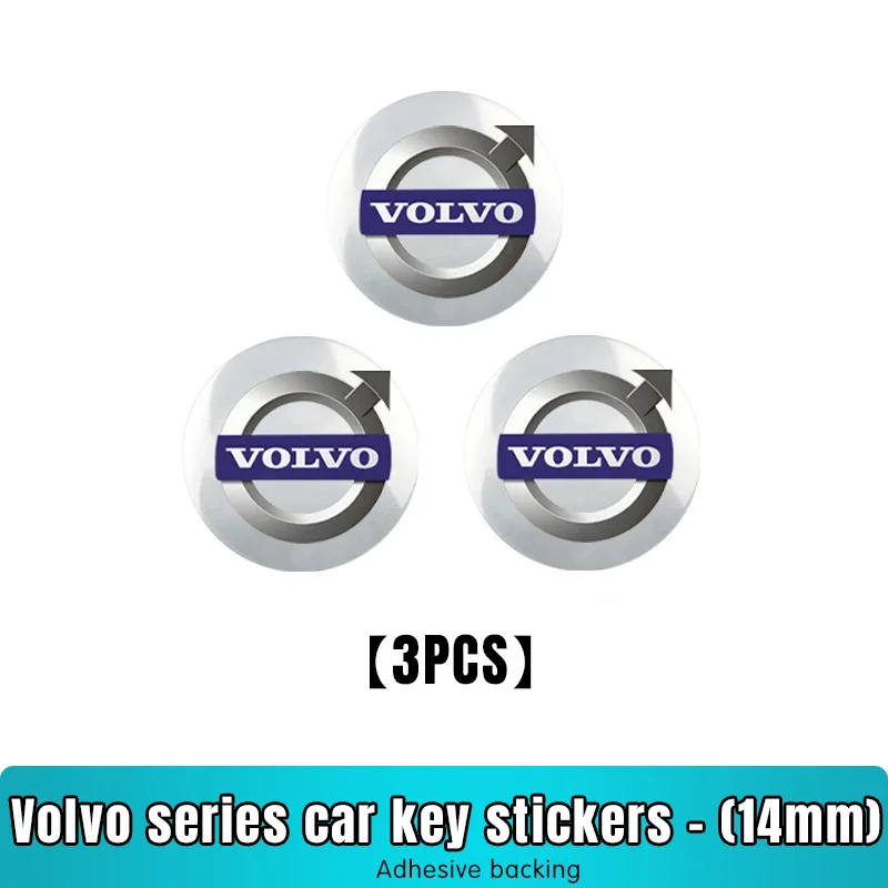 

Новая наклейка с логотипом автомобиля на брелок 14 мм для ключа дистанционного управления для Volvo XC90 V90 V60 XC60 V40 S80 S60 S90 C40 XC40 V70 XC70 C30 C70