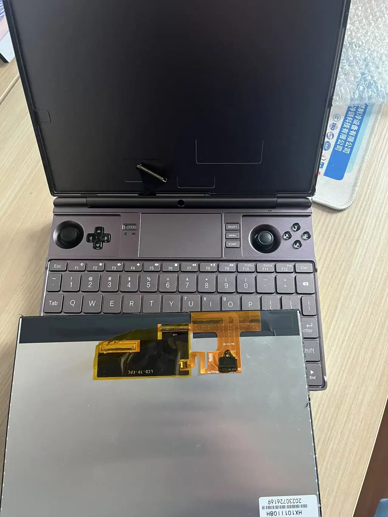 Фото Оригинальный новый ЖК-дисплей для GPD Win max2 с дигитайзером сенсорного экрана в сборе для GPD Win max2, аксессуары для экрана, замена №4